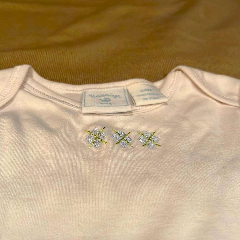 Argyle onesie